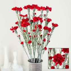 Red Artificial Carnation Bundle