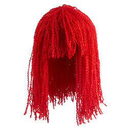 Antina's Red Crimped Yarn Doll Wig