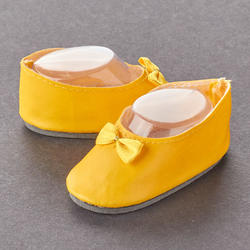 Tallina's Yellow Slip On with Bow Doll Shoes