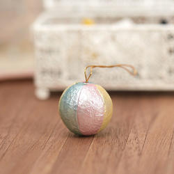 Miniature Shiny Beach Ball Ornament