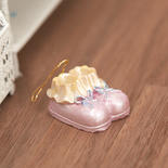 Miniature Pink Baby Shoe Ornament
