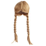 Antina's Dark Blonde Long Braids Doll Wig