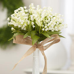 White Artificial Lily of the Valley Bouquet