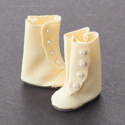Tallina's Bone High Button Doll Boots