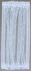 Dollhouse Miniature White Lace Long Door Panel Curtain