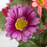 Purple and Pink Artificial Daisy Bush