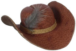 Western Cowboy Cowgirl Hat 1:12 Toy Flock Plastic Dollhouse Miniature NC-062261 
