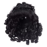 Antina's Black Loose Curls Doll Wig