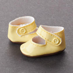 Tallina's Yellow Mary Jane Doll Shoes