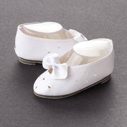 Tallina's White Slip On Baby Doll Shoes