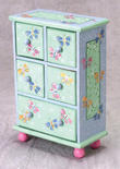 5-Drawer Butterfly Doll Chest