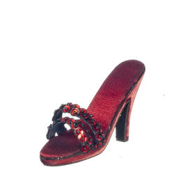 Fete Lady In Red Collectible Shoe