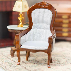 Dollhouse Miniature Victorian Gentleman's Chair