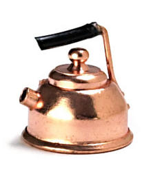 Dollhouse Miniature Copper Teapot