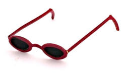Dollhouse Miniature Red Sunglasses