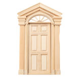 Dollhouse Miniature Windsor Door With Trim