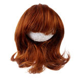 Antina's Carrot Red Modern Girl Page Boy Doll Wig
