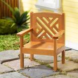 Dollhouse Miniature Maple Garden Chair