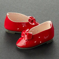Tallina's Red Slip On Baby Doll Shoes