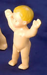 Dollhouse Miniature Naked Standing Baby Boys