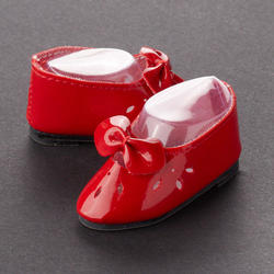 Tallina's Red Slip On Baby Doll Shoes