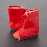 Tallina's Red Lace-Up Doll Boots
