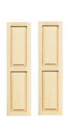 Dollhouse Miniature Traditional 2-Panel Shutters