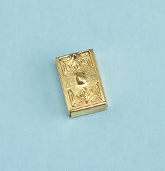 Dollhouse Miniature Brass Switch Cover