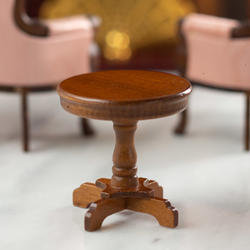 Dollhouse Miniature Victorian Pedestal End Table
