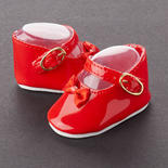 Tallina's Red Patent Leather Mary Jane Doll Shoes