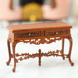 Dollhouse Miniature Walnut Barrington Console Table