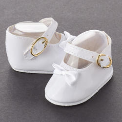 Tallina's White Patent Leather Mary Jane Doll Shoes