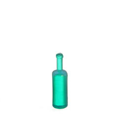 Bulk Dollhouse Miniature Unlabeled Green Liquor Bottles