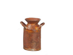 Dollhouse Miniature Rusted Milk Can