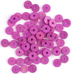 Fuchsia Disc Beads