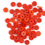 Orange Disc Beads