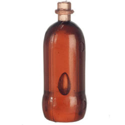 Bulk Dollhouse Miniature Brown Unlabeled Two Liter Soda Bottles