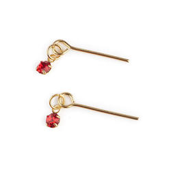 Antina's Ruby Red Doll Earrings