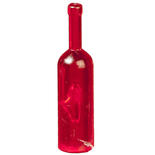 Bulk Dollhouse Miniature Red Unlabeled Liquor Bottles
