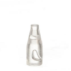Bulk Dollhouse Miniature Clear Unlabeled Condiment Bottles
