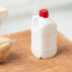 Dollhouse Miniature Half Gallon White Milk