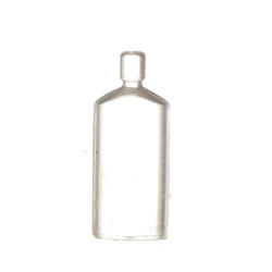 Bulk Dollhouse Miniature Clear Unlabeled Plax Bottles
