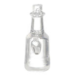 Dollhouse Miniature Clear Blank Plastic Cooking Oil Bottles