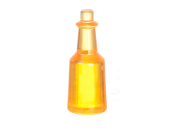 Dollhouse Miniature Orange Blank Plastic Cooking Oil Bottles