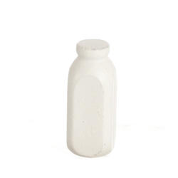 Dollhouse Miniature White Quart Milk Bottles