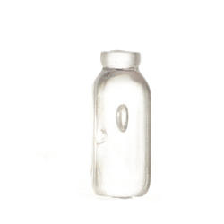 Dollhouse Miniature Clear Quart Milk Bottles