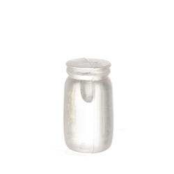 Dollhouse Miniature Clear Unlabeled Jars