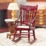 Dollhouse Miniature Mahogany Gloucester Rocking Chair