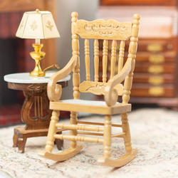 Dollhouse Miniature Gloucester Oak Rocking Chair