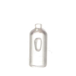 Dollhouse Miniature Clear Unlabeled Small Vinegar Bottles